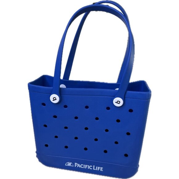Bogg Bag Waterproof Beach Medium Tote Bag Royal Blue - Picture 1 of 7